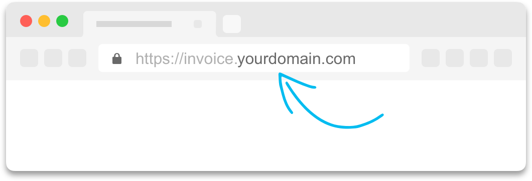 Photo Invoice custom domain feature